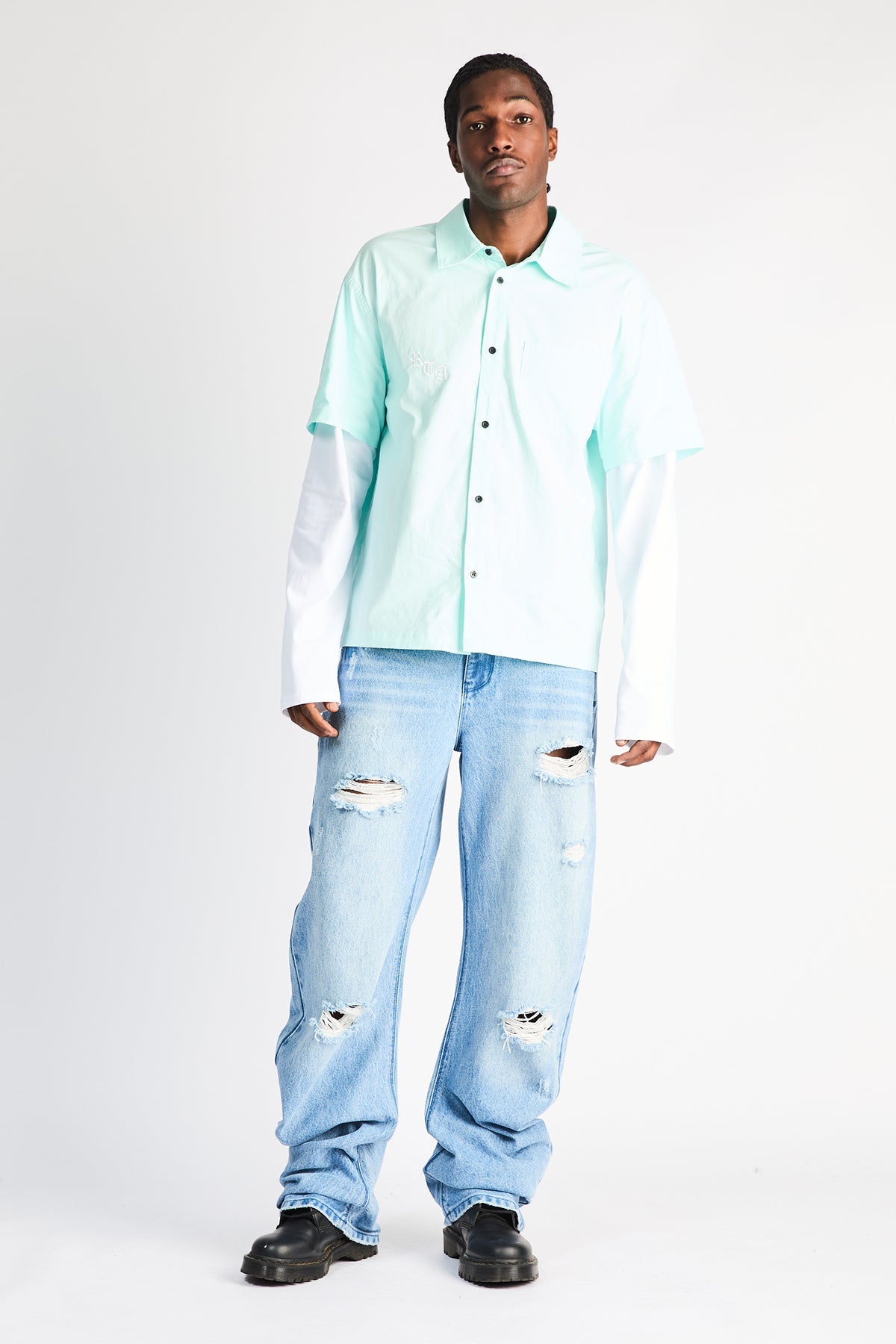 XANDER BARREL LEG JEAN | GLACIER BLUE