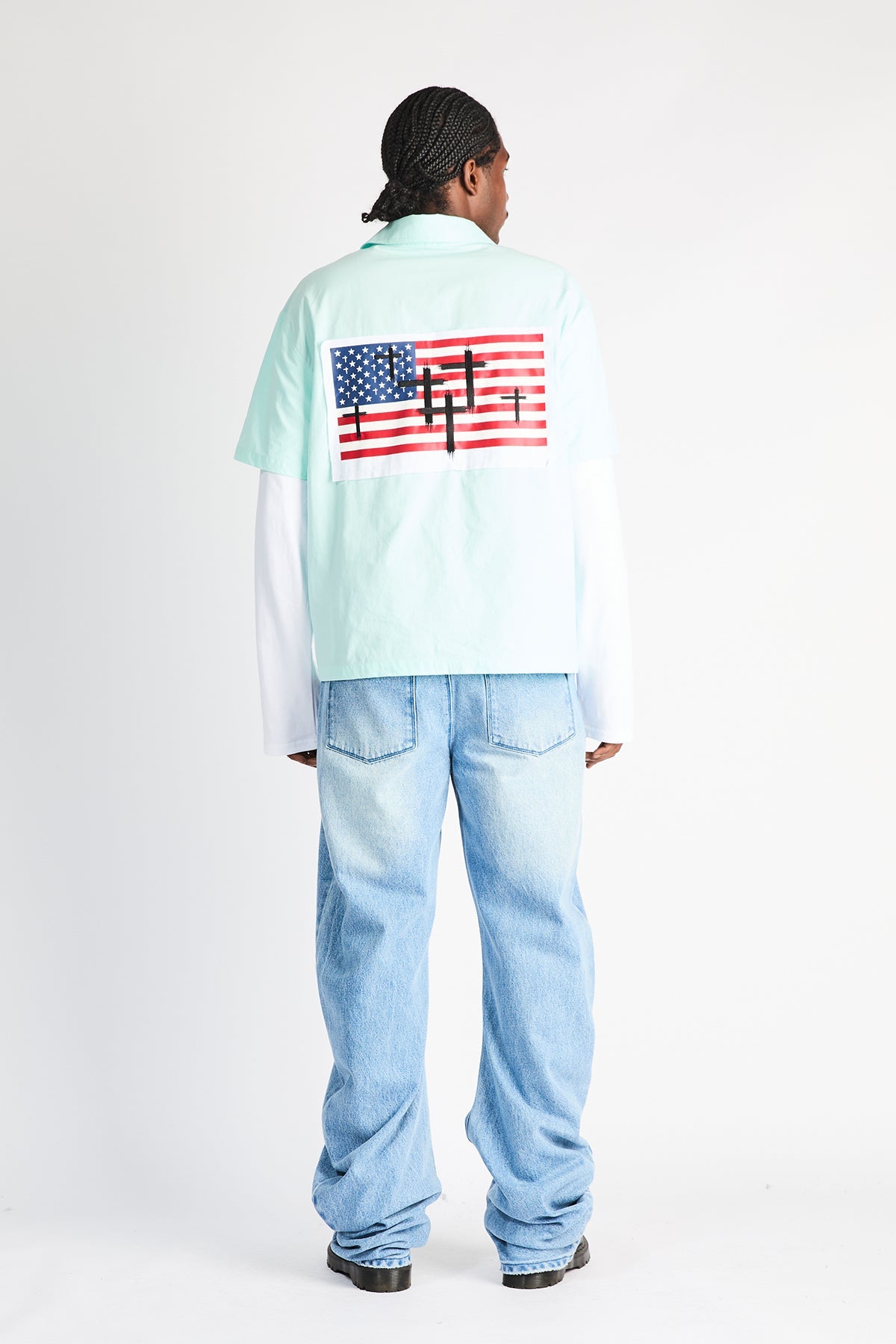 XANDER BARREL LEG JEAN | GLACIER BLUE