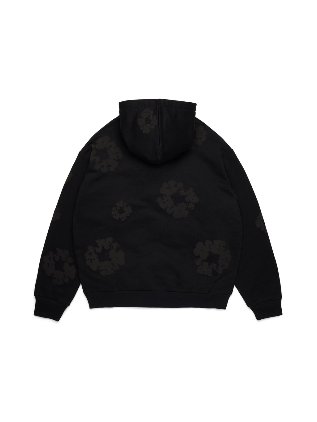 Mono Cotton Wreath Hoodie Black