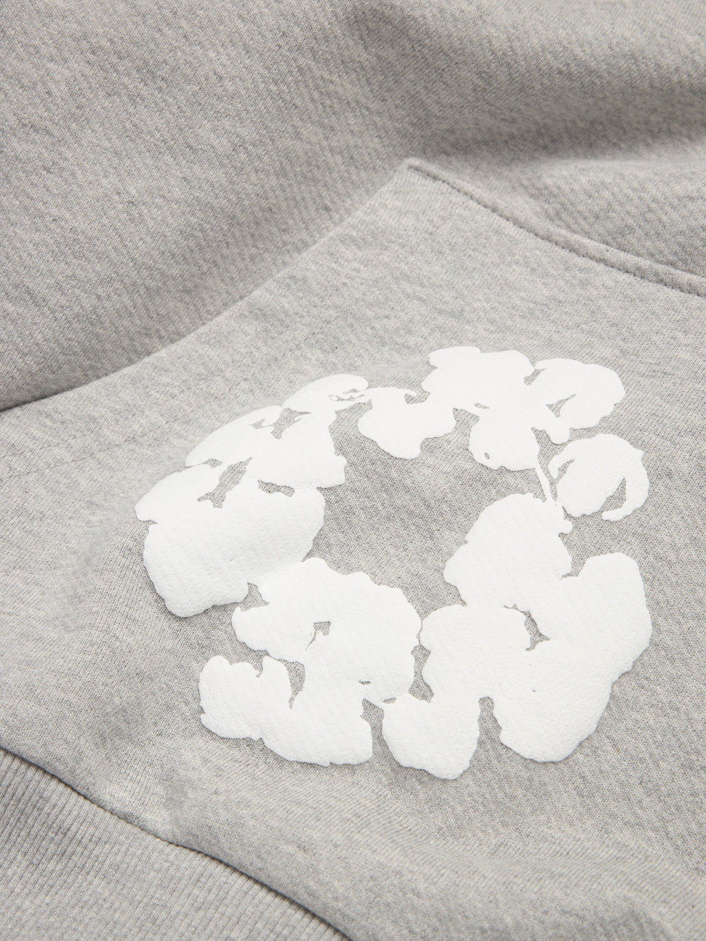 Cotton Wreath Hoodie Grey