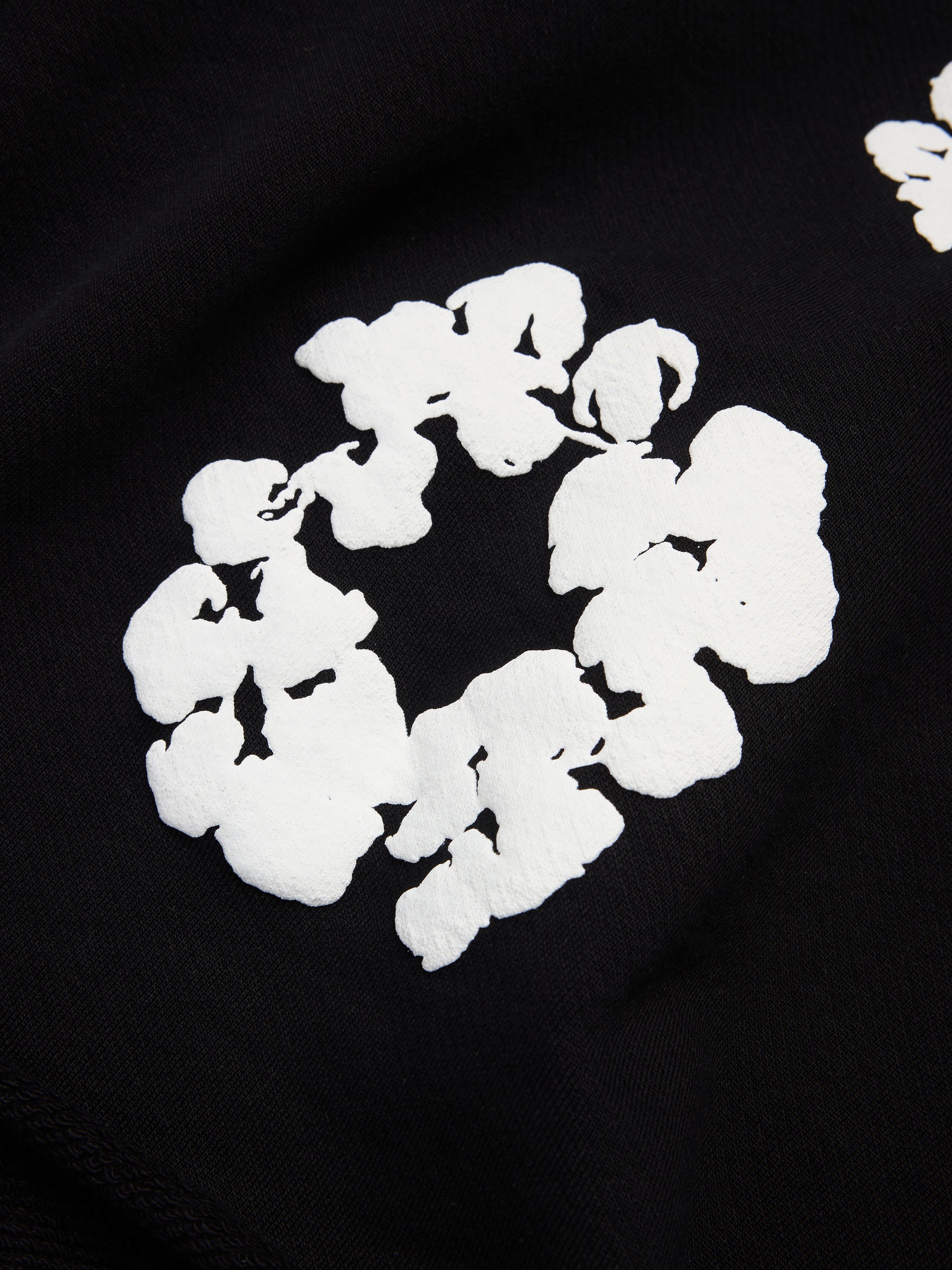 Cotton Wreath Sweatshorts Black