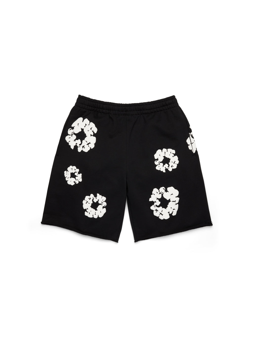 Cotton Wreath Sweatshorts Black