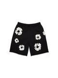 Cotton Wreath Sweatshorts Black