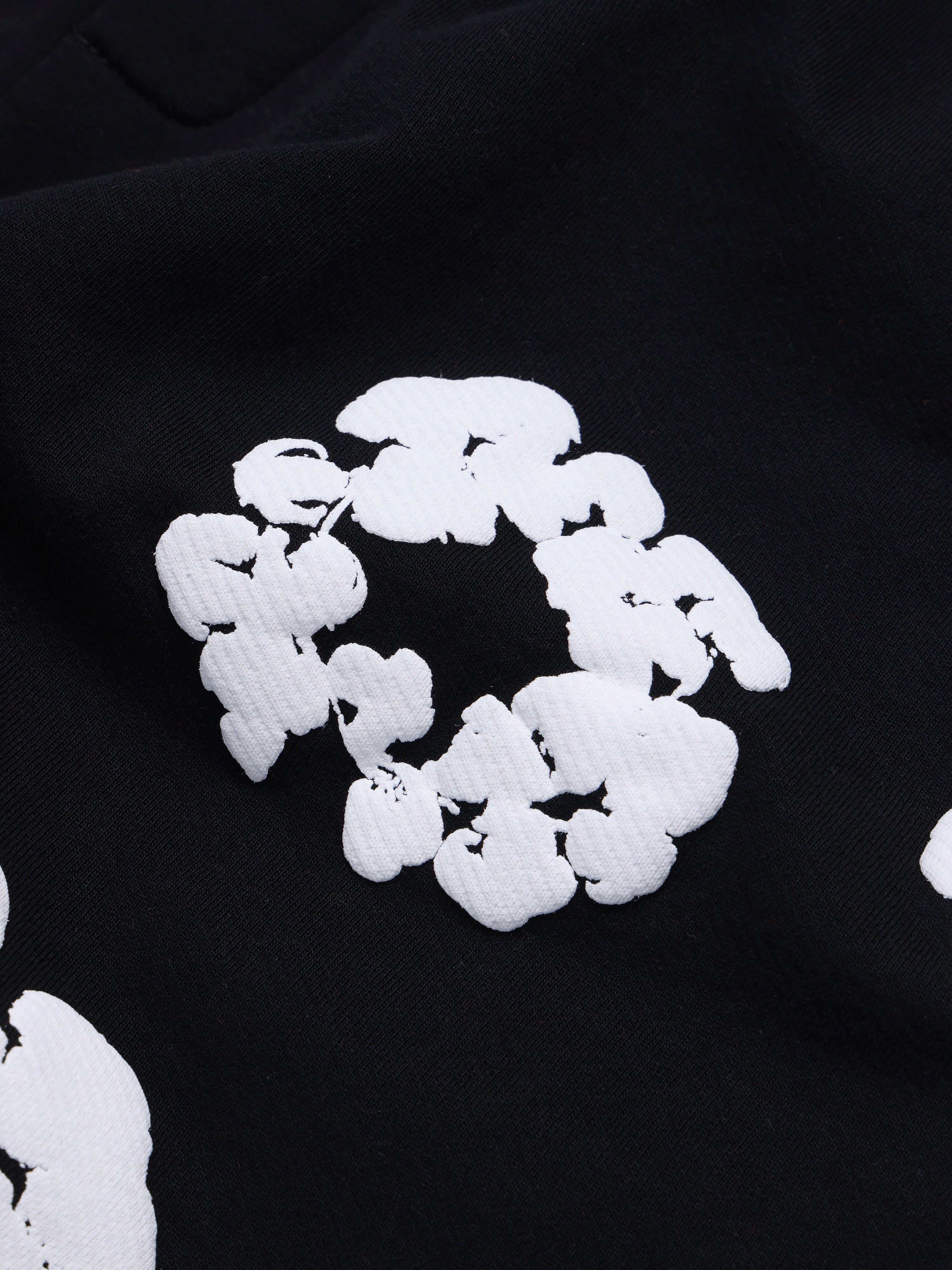 Cotton Wreath Sweatshorts Black