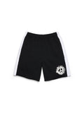 Denim U Paneled Sweatshort Black