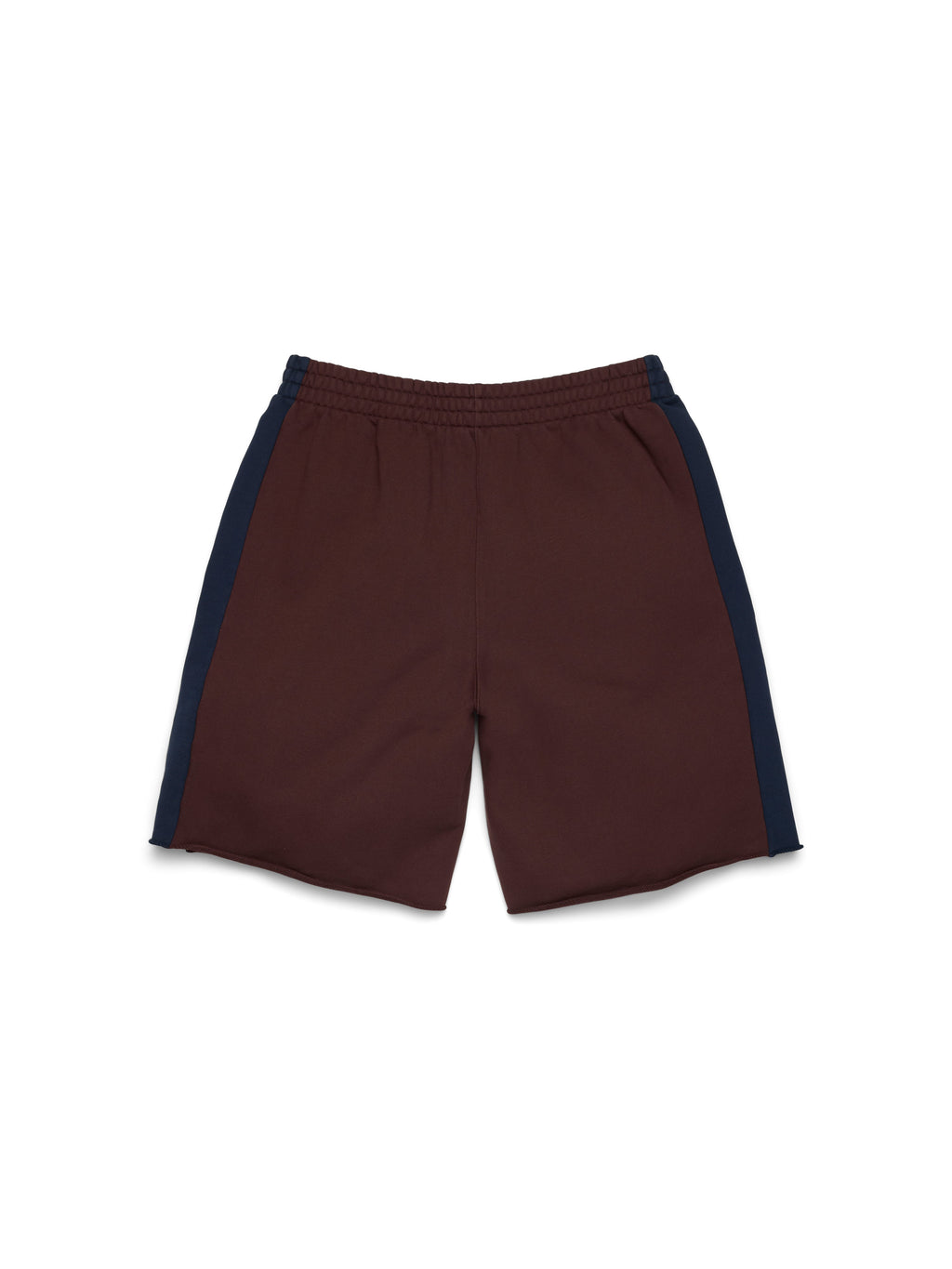 Denim U Paneled Sweatshort Brown