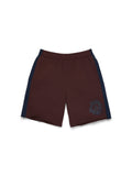 Denim U Paneled Sweatshort Brown