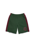 Denim U Paneled Sweatshort Green