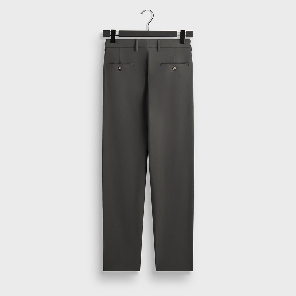 Giorgio Armani & Kith &Kin Milano Crepe Flat Front Trouser - Dark Ash