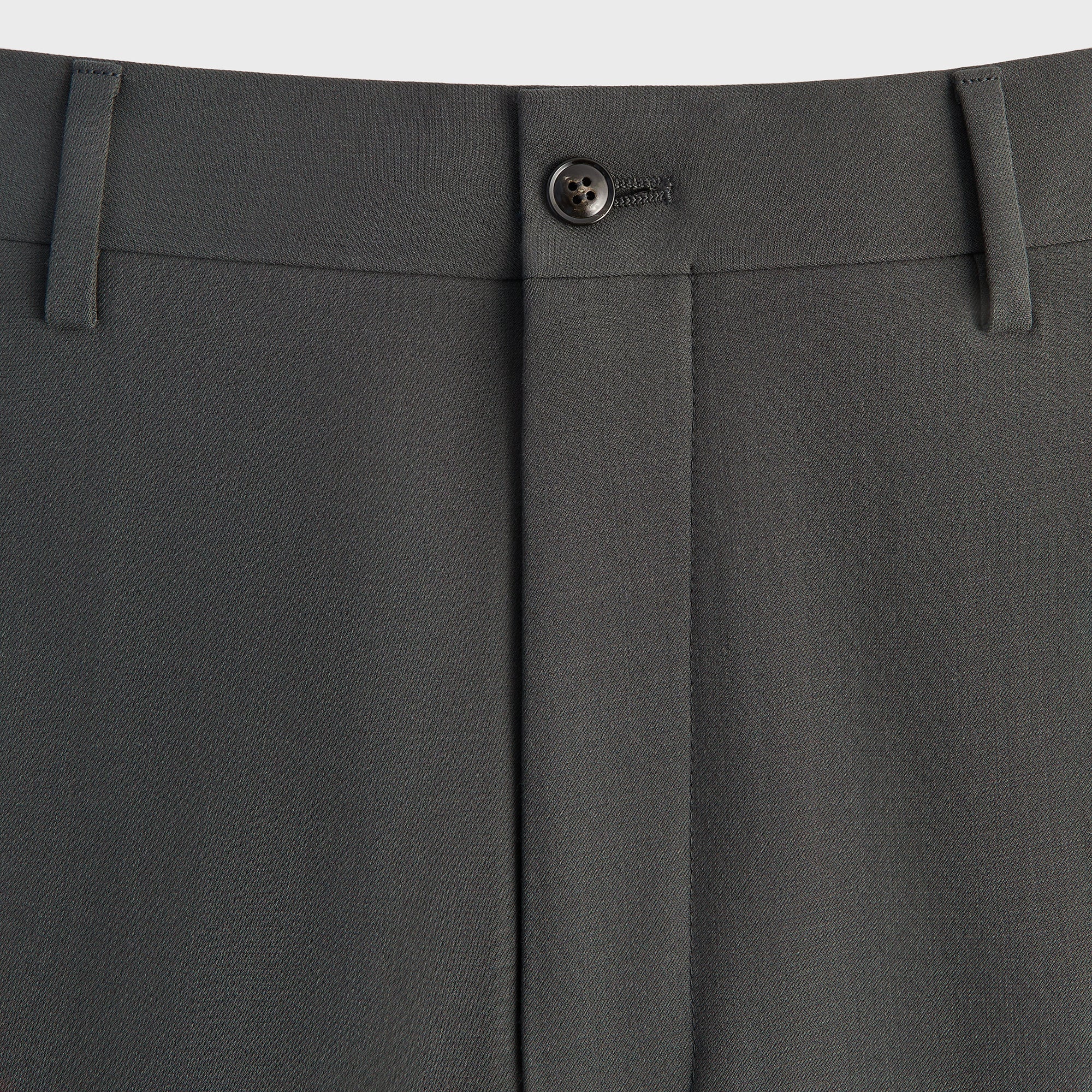 Giorgio Armani & Kith &Kin Milano Crepe Flat Front Trouser - Dark Ash