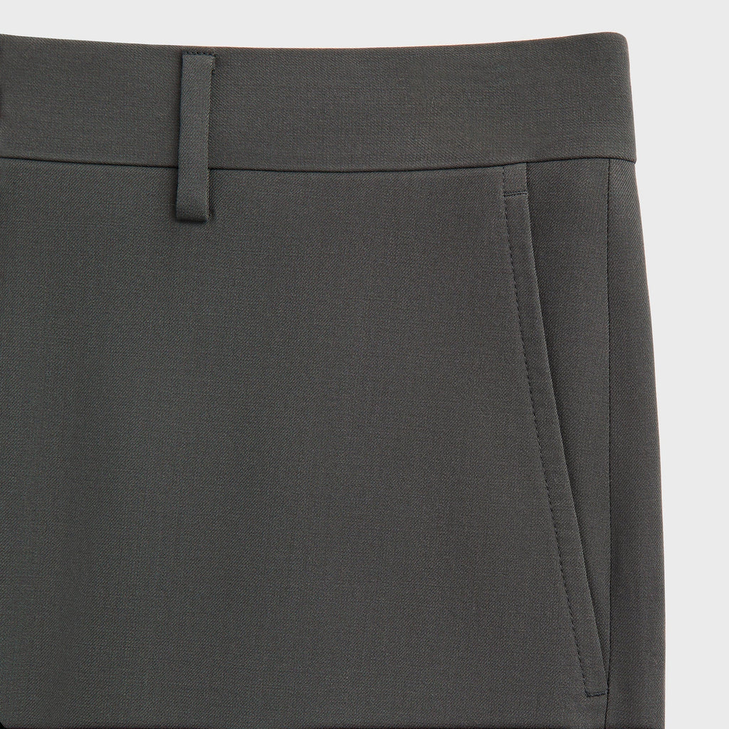 Giorgio Armani & Kith &Kin Milano Crepe Flat Front Trouser - Dark Ash