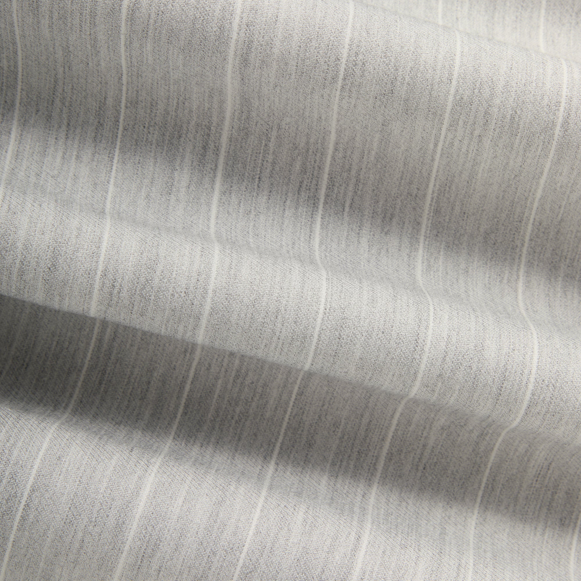 Kith Pinstripe Eli Pleated Trouser - Light Heather Grey