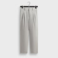 Kith Pinstripe Eli Pleated Trouser - Light Heather Grey