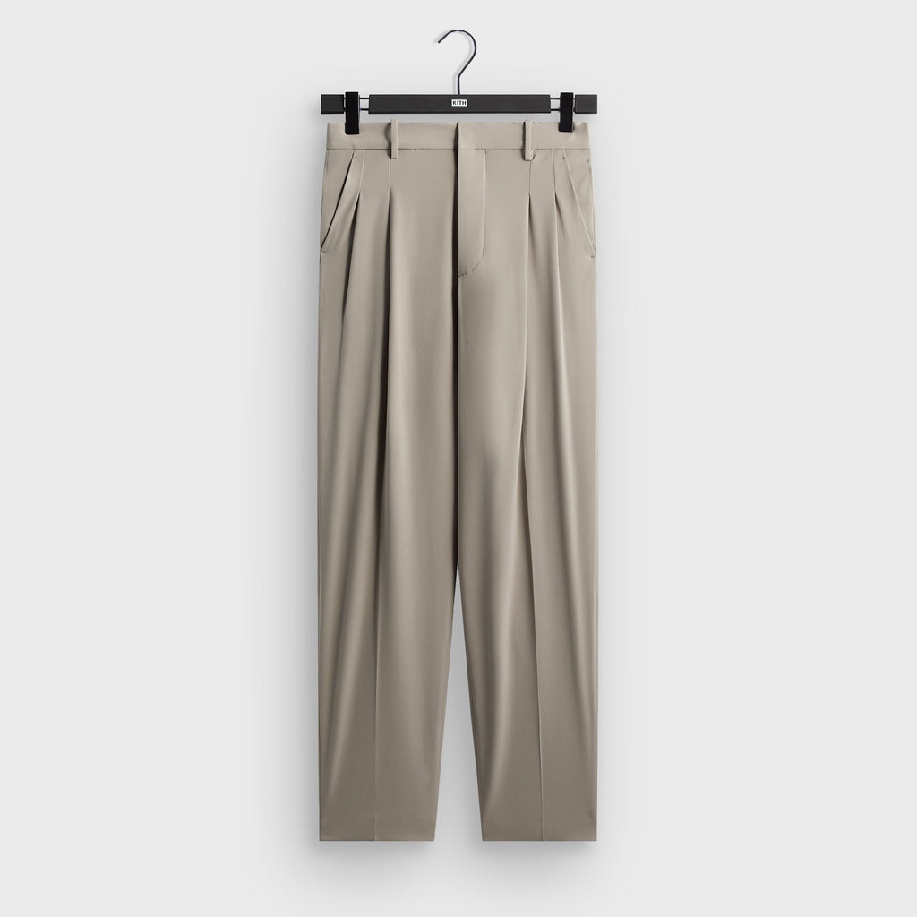 Kith Double Crepe Lambert Pleated Trouser - Astro
