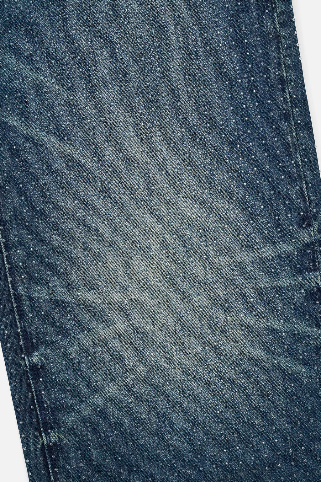 FRANCO WIDE LEG STUDDED JEAN | DEEP SEA DRIFT CRYSTAL