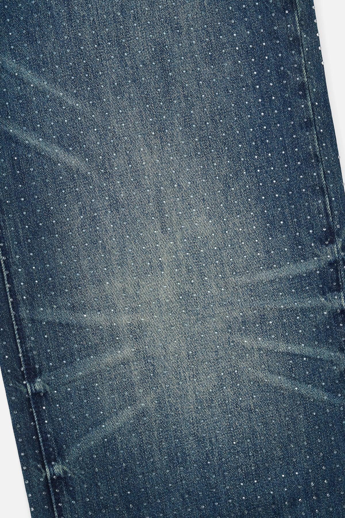 FRANCO WIDE LEG STUDDED JEAN | DEEP SEA DRIFT CRYSTAL