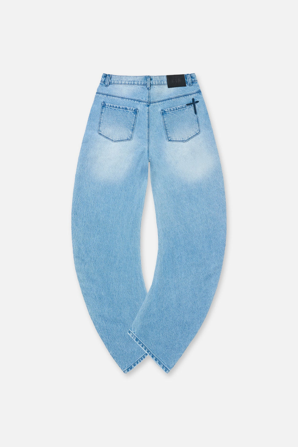 XANDER BARREL LEG JEAN | GLACIER BLUE