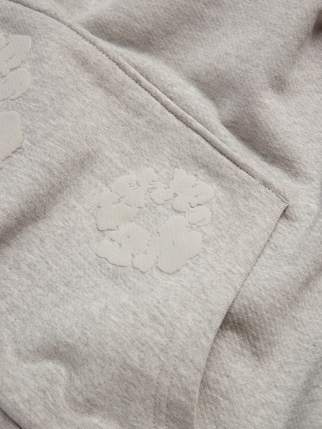 Mono Cotton Wreath Hoodie Grey