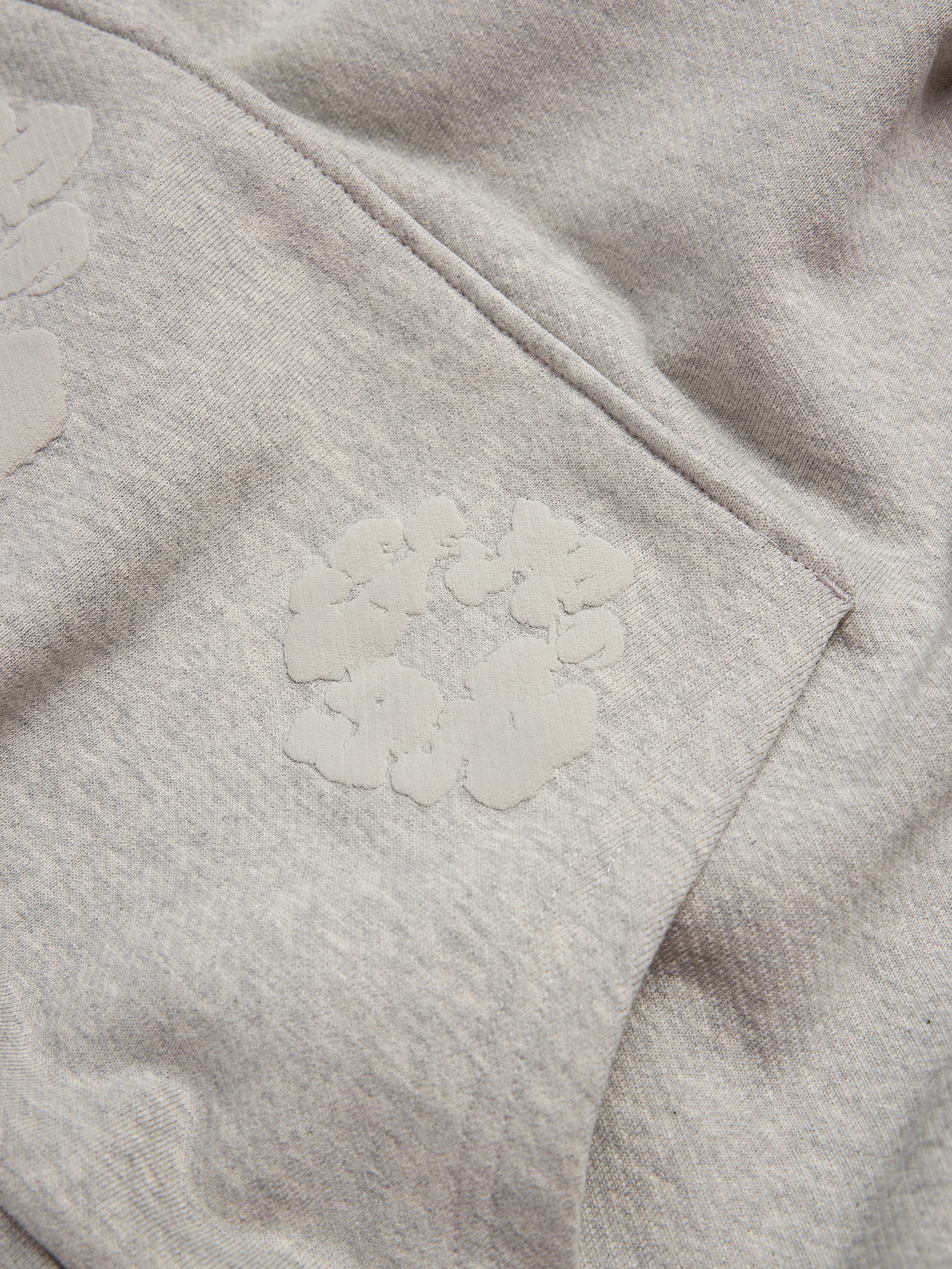 Mono Cotton Wreath Hoodie Grey
