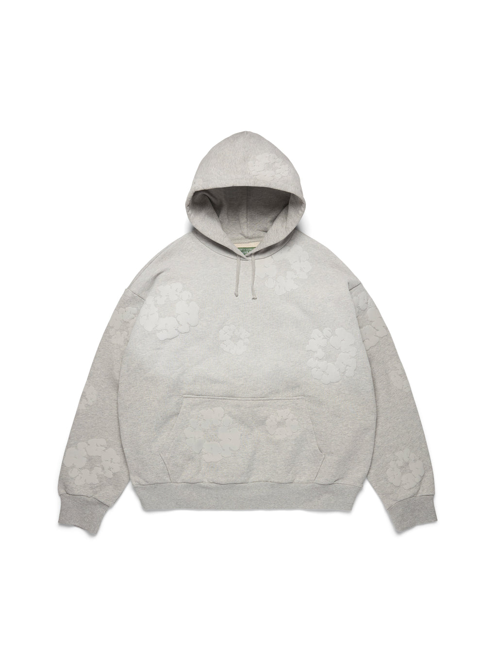 Mono Cotton Wreath Hoodie Grey