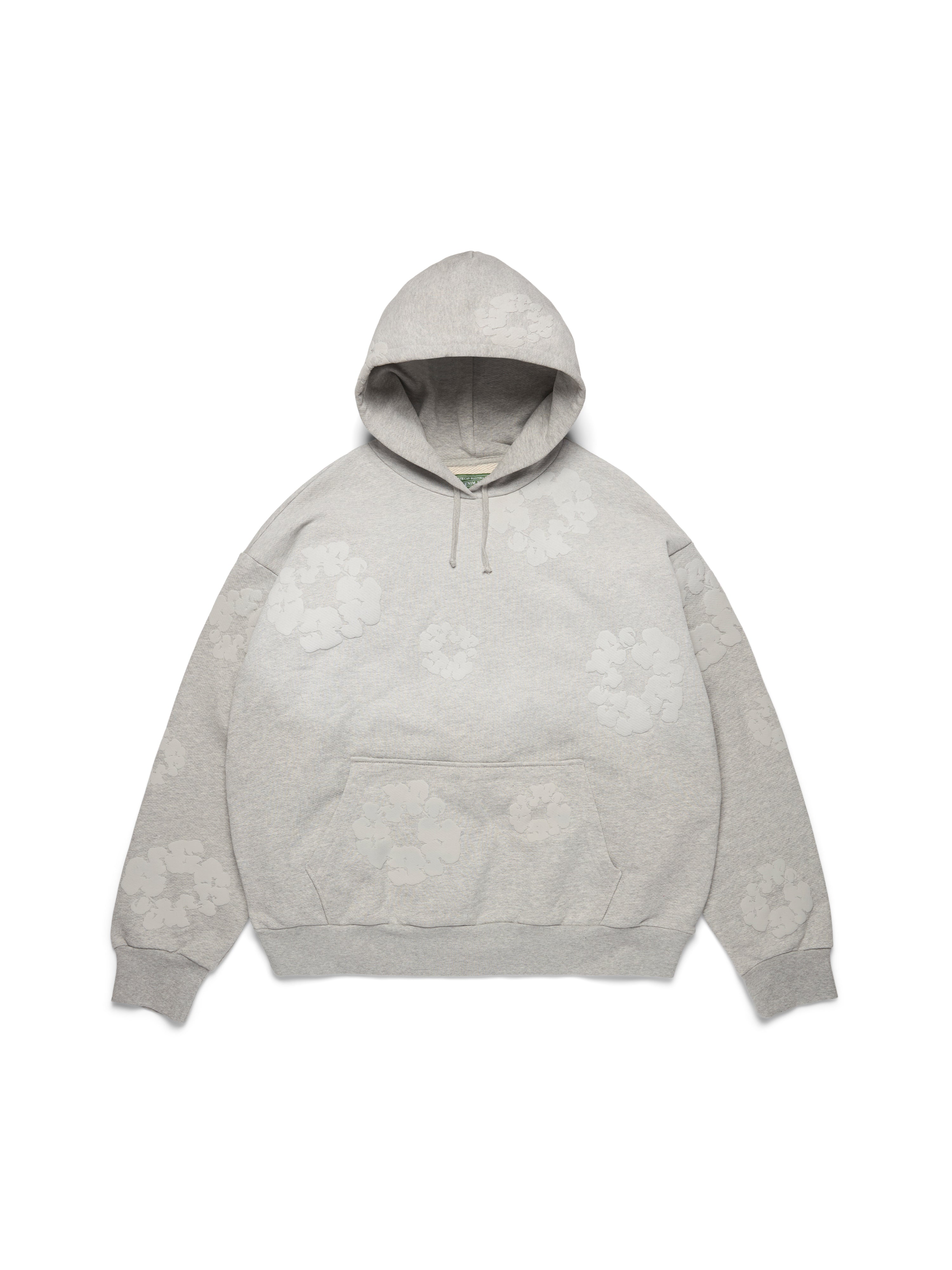 Mono Cotton Wreath Hoodie Grey
