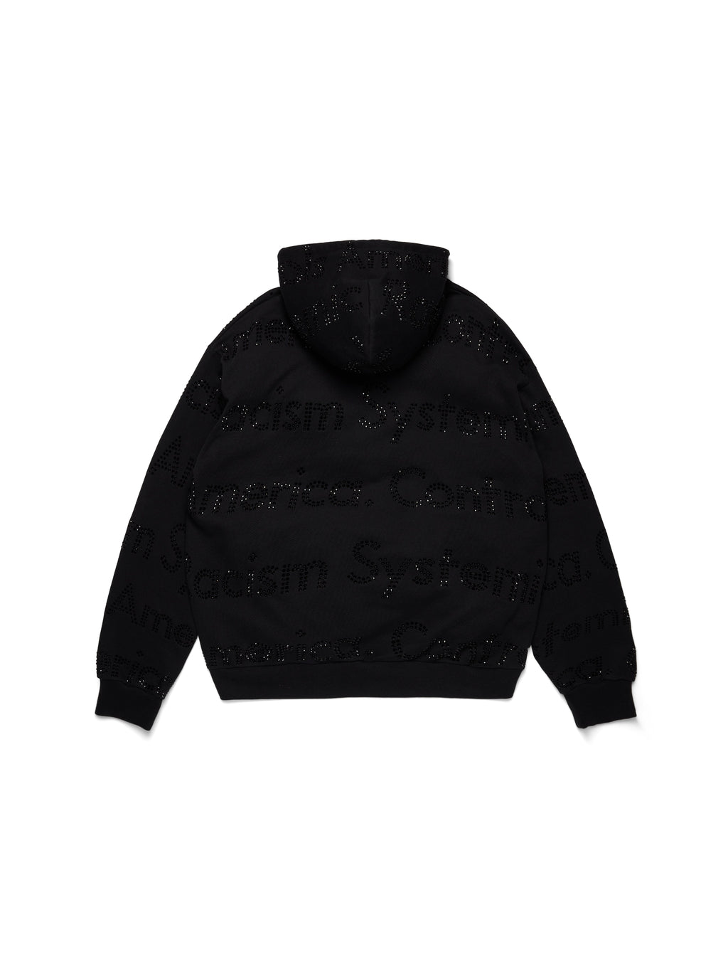 Systemic Racism Controls America Zip Hoodie Black