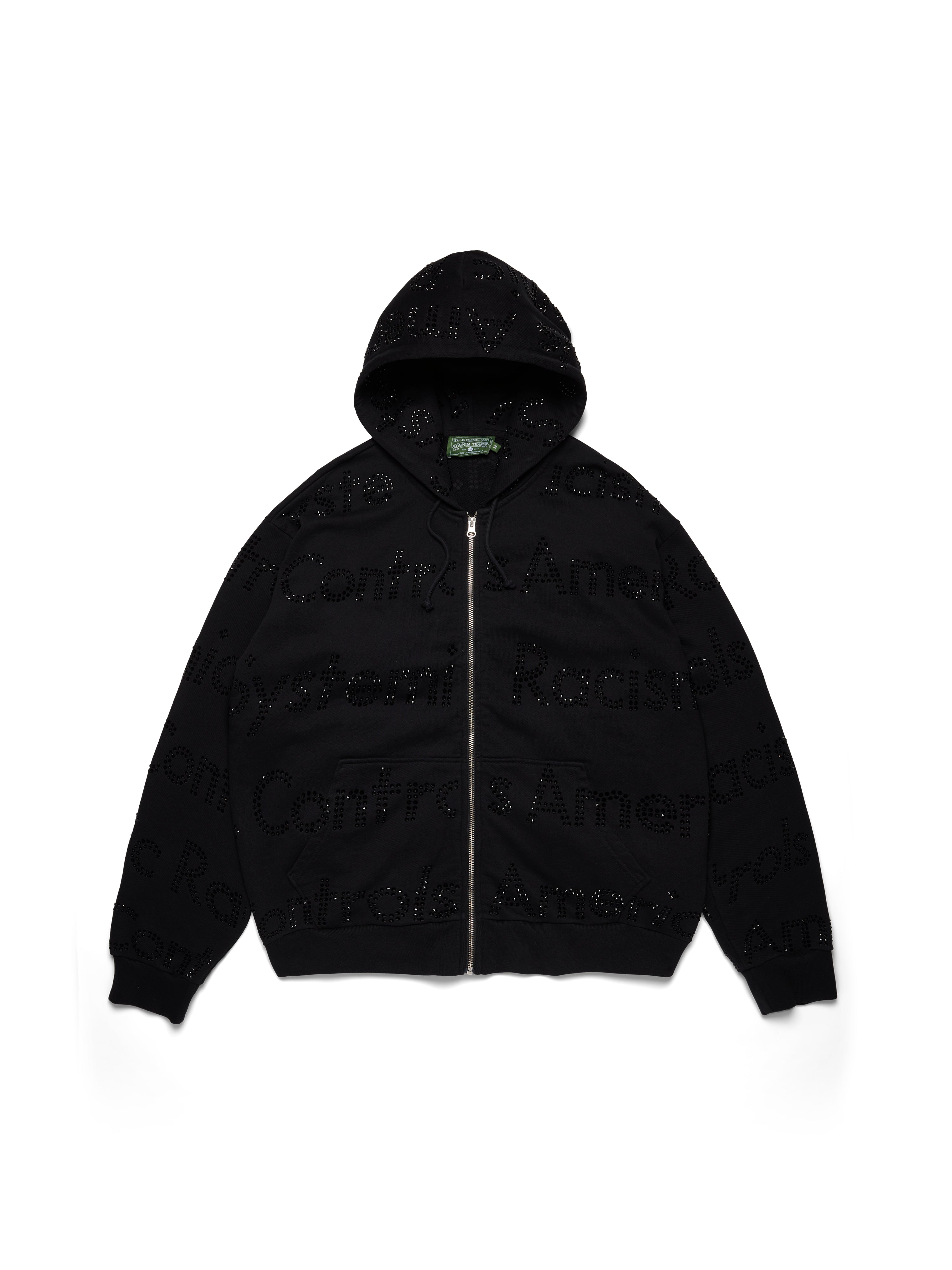 Systemic Racism Controls America Zip Hoodie Black