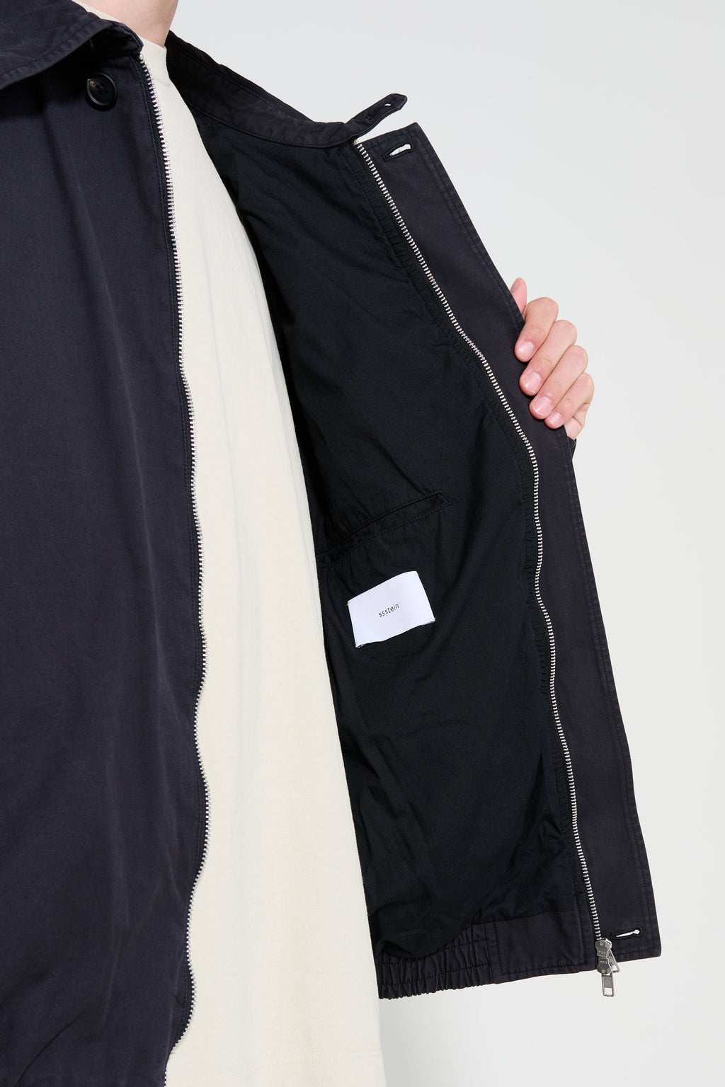 ssstein Vintage Harrinton Zip Jacket Black