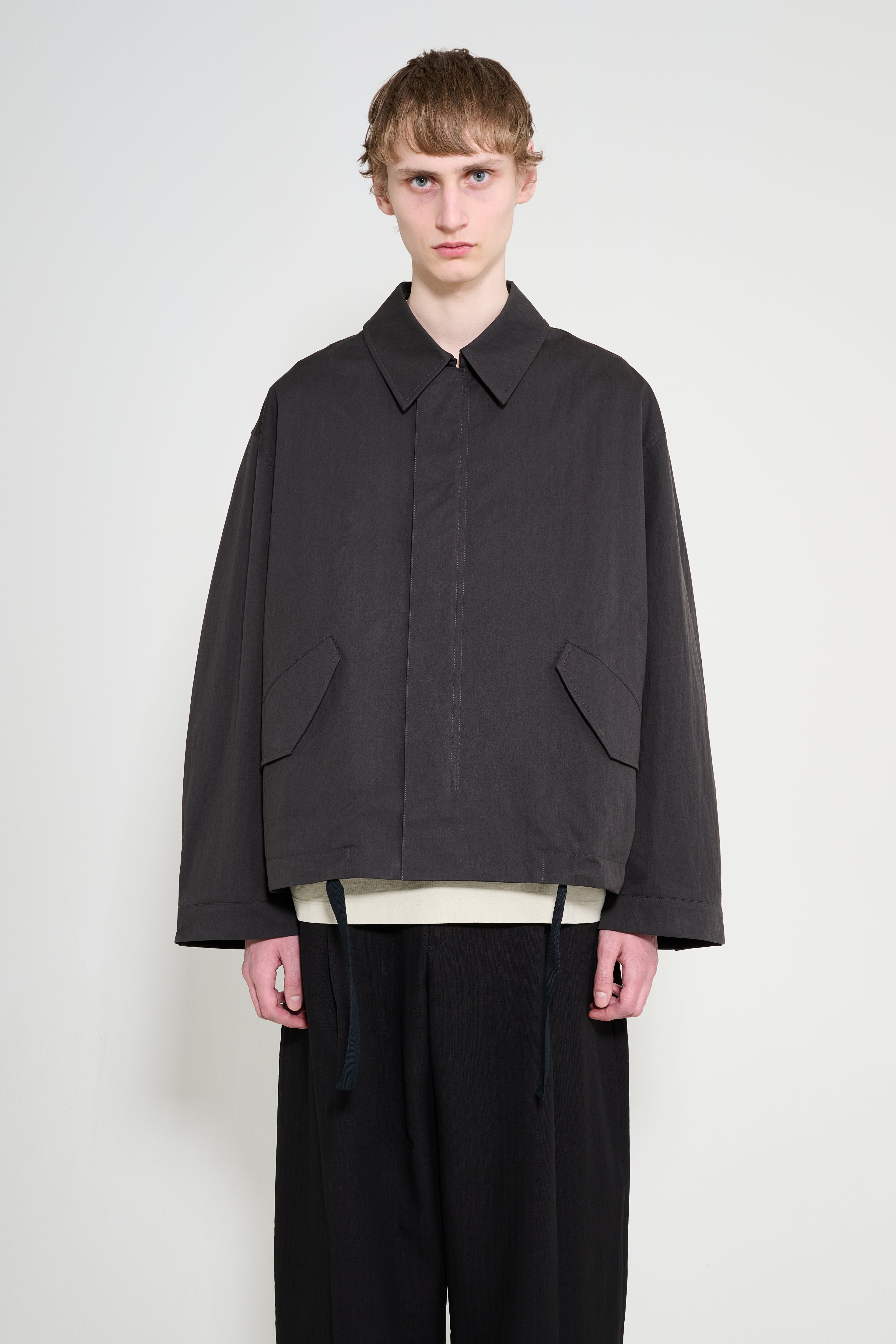 Studio Nicholson Comba Short Anorak Jacket Coal