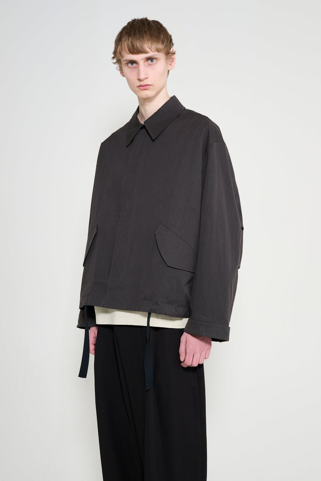 Studio Nicholson Comba Short Anorak Jacket Coal