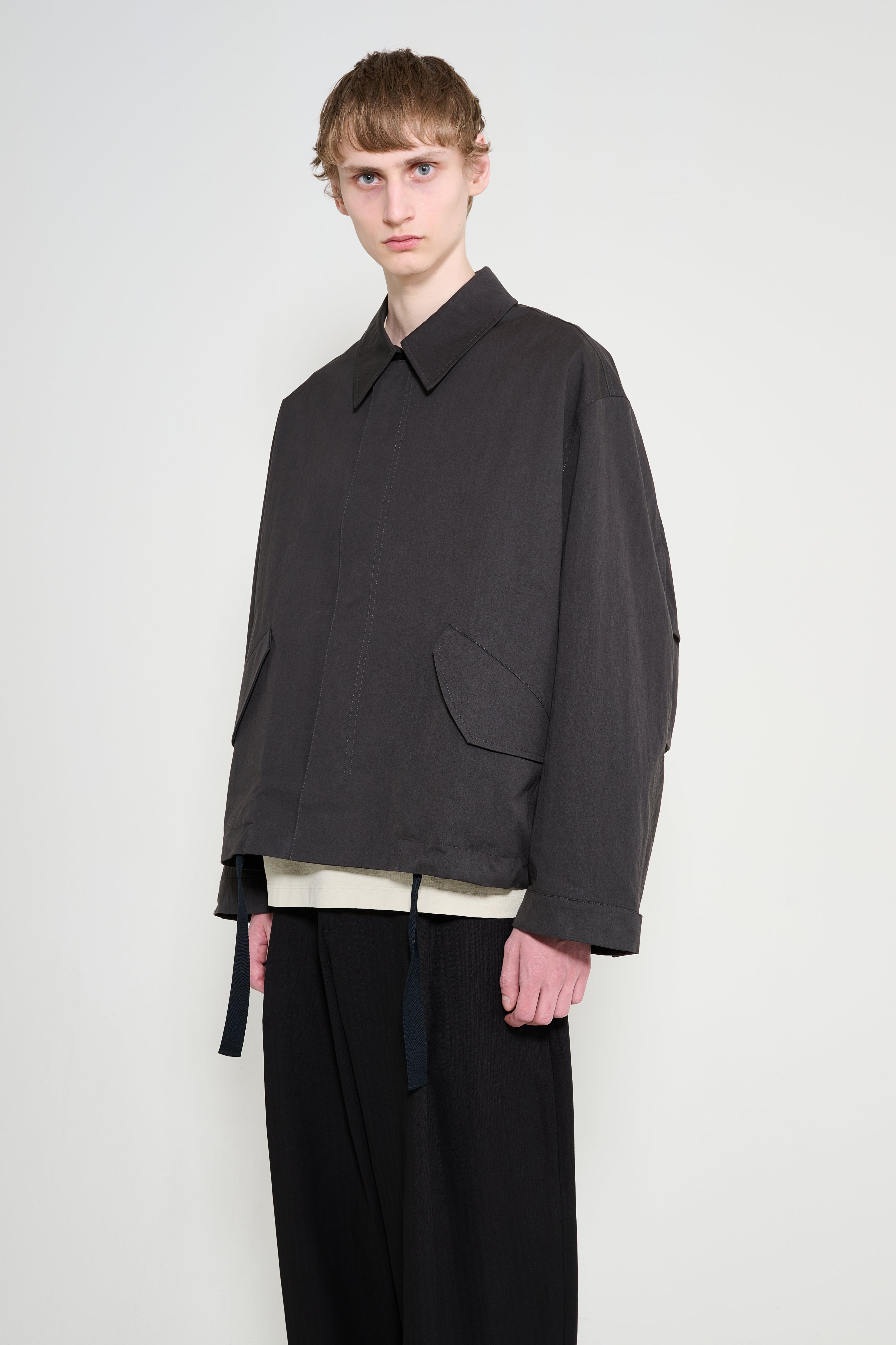Studio Nicholson Comba Short Anorak Jacket Coal