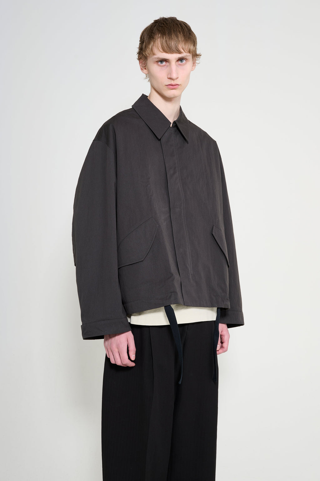 Studio Nicholson Comba Short Anorak Jacket Coal