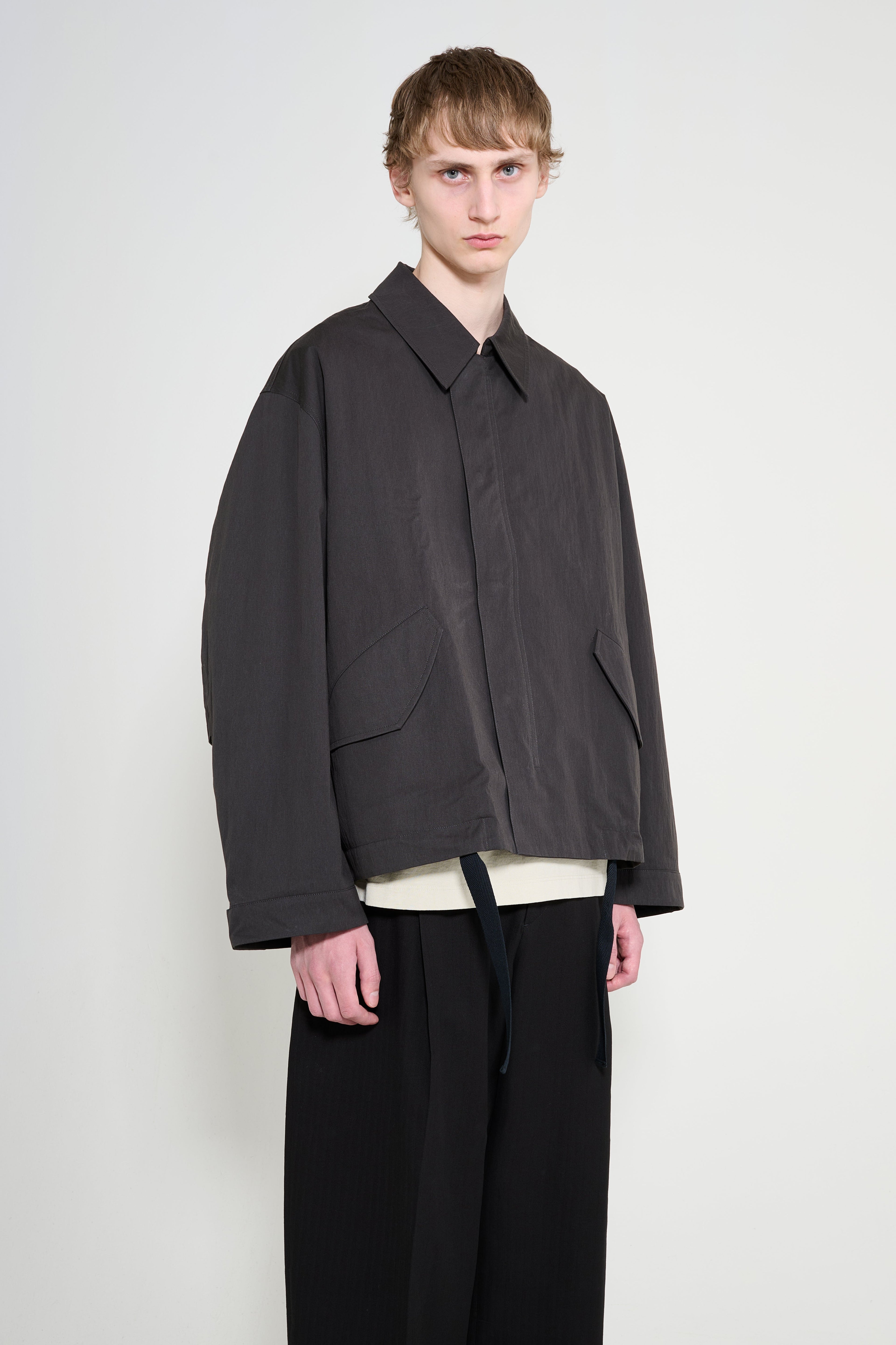 Studio Nicholson Comba Short Anorak Jacket Coal