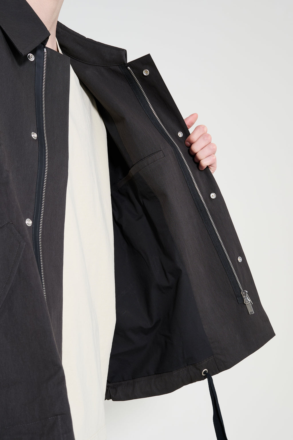 Studio Nicholson Comba Short Anorak Jacket Coal