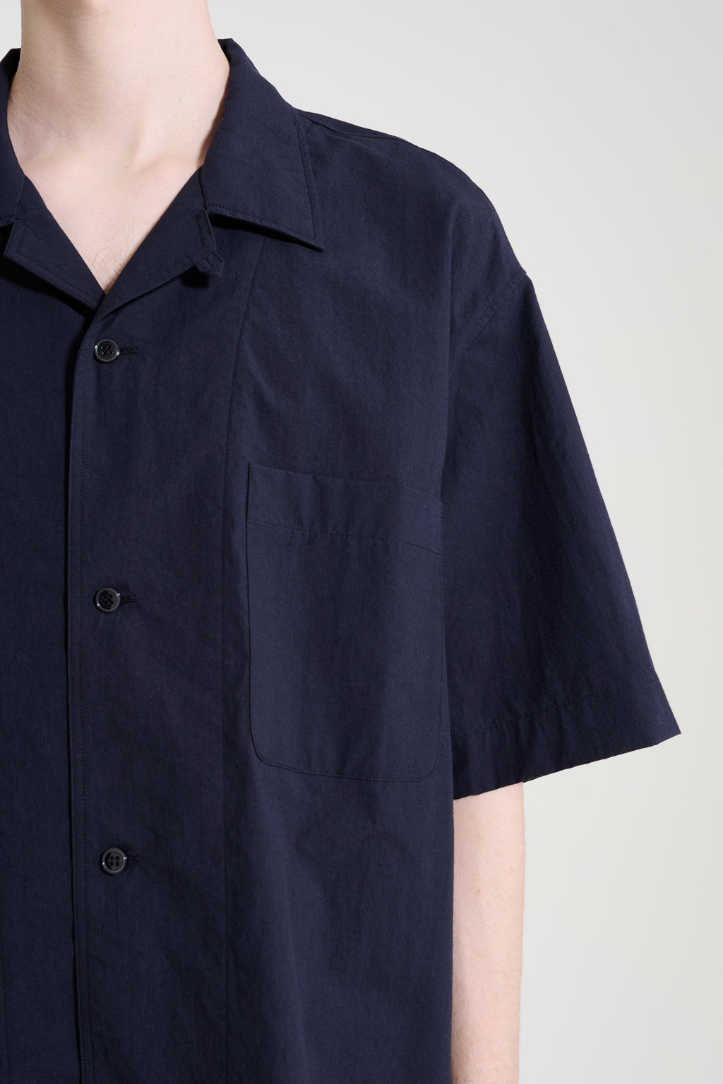 Studio Nicholson Agios Short Sleeve Shirt Ink